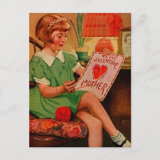 母バレンタイン シーズンポストカード (正面)