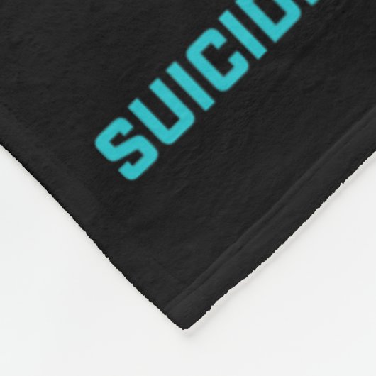 母パパ恋しく思娘自殺認識度予防 フリースブランケット (角)