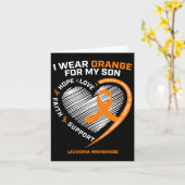 母パパ白血病認識度子白血病認識度 カード (黄色い花)