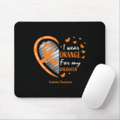 母パパI衣服オレンジ私の娘の白血病Awa マウスパッド (マウス)