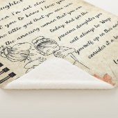 母パーソナライズされたからの娘への手紙 シェルパブランケット (3/4)