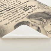 母パーソナライズされたからの娘への手紙 シェルパブランケット (3/4)