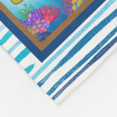 母パーソナライズされたからの娘への手紙 フリースブランケット (角)