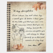 母パーソナライズされたからの娘への手紙 フリースブランケット (正面)