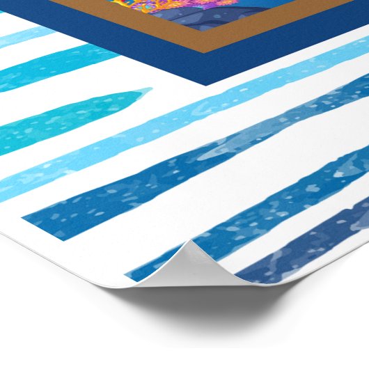 母パーソナライズされたからの娘への手紙 ポスター (角)