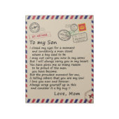 母パーソナライズされたからの息子への手紙、航空便 ノートパッド (回転)