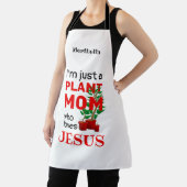 母パーソナライズされたがイエスを愛する植物 エプロン (インサイチュ)