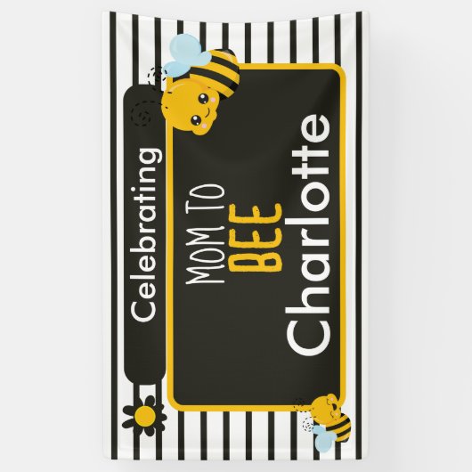 母パーソナライズされたが赤ちゃんシャワー 横断幕 (縦)