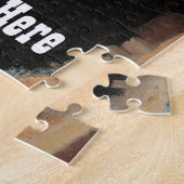 母パーソナライズされたと子の絵画感謝 ジグソーパズル (側面)