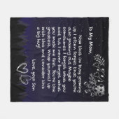 母パーソナライズされたに贈り物からのラブレター フリースブランケット (正面(横))