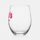 母パーソナライズされたのシッピーカップ ステムなしワイングラス (左)