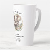 母パーソナライズされたのハグは最高の カフェラテマグ (右アングル)