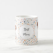 母パーソナライズされたの写真と文字マグカップ コーヒーマグカップ (中央)