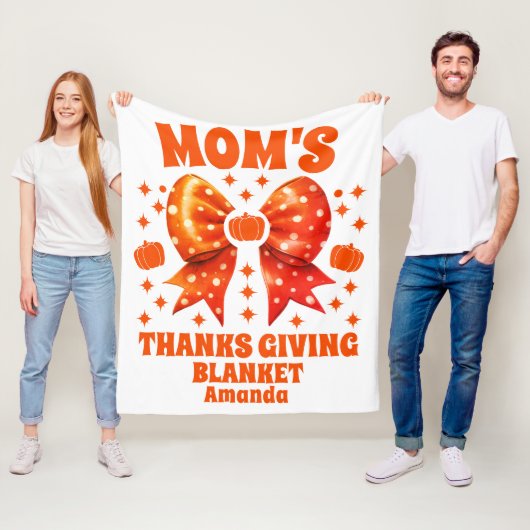 母パーソナライズされたの感謝毛布 フリースブランケット (インサイチュ)