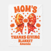 母パーソナライズされたの感謝毛布 フリースブランケット (正面)