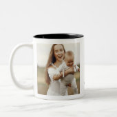 母パーソナライズされたの日が母を愛する ツートーンマグカップ (左)