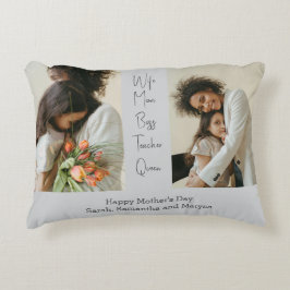 母パーソナライズされたの日のアクセント枕（写真付） アクセントクッション