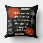 母パーソナライズされたの日のエレインヘフラン引用文 クッション (正面)
