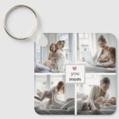 母パーソナライズされたの日のキーチェーン写真 キーホルダー (正面)