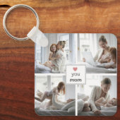 母パーソナライズされたの日のキーチェーン写真 キーホルダー (正面)