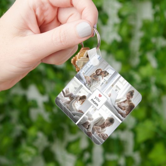 母パーソナライズされたの日のキーチェーン写真 キーホルダー (手)
