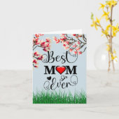 母パーソナライズされたの日のグリーティングカード カード (黄色い花)