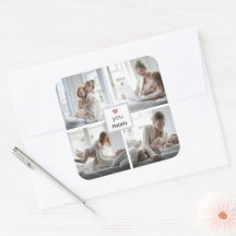 母パーソナライズされたの日のステッカー愛