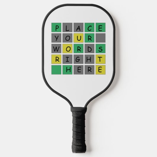 母パーソナライズされたの日のピクルボールを悩ませる ピックルボールラケット (正面)