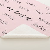 母パーソナライズされたの日のプレゼント シェルパブランケット (3/4)