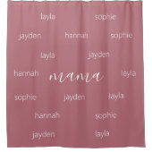 母パーソナライズされたの日のプレゼント シャワーカーテン (正面)