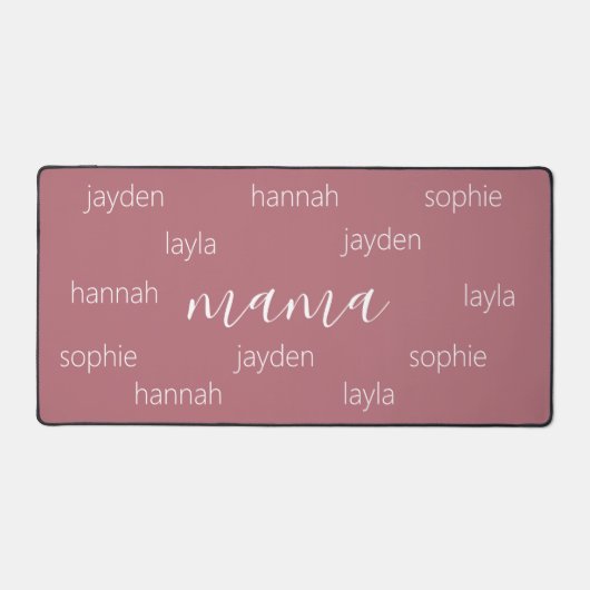 母パーソナライズされたの日のプレゼント デスクマット (正面)