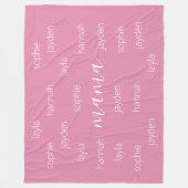 母パーソナライズされたの日のプレゼント フリースブランケット (正面)