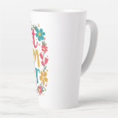 母パーソナライズされたの日のマグカップ – モーニカスタムー用の贈り物 カフェラテマグ (右アングル)