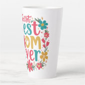 母パーソナライズされたの日のマグカップ – モーニカスタムー用の贈り物 カフェラテマグ (正面)