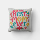 母パーソナライズされたの日のマグカップ – モーニカスタムー用の贈り物 クッション (正面)