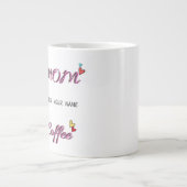 母パーソナライズされたの日のマグカップ – モーニカスタムー用の贈り物 ジャンボコーヒーマグカップ (正面)