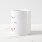母パーソナライズされたの日のマグカップ – モーニカスタムー用の贈り物 ジャンボコーヒーマグカップ (正面)