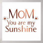 母パーソナライズされたの日のマグカップ – モーニカスタムー用の贈り物 ポスター (正面)