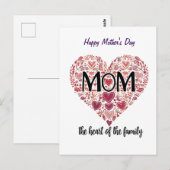 母パーソナライズされたの日のマグカップ – モーニカスタムー用の贈り物 ポストカード (正面/裏面)