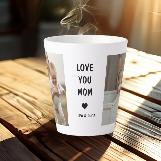 母パーソナライズされたの日のマグカップ – Love You Mom カフェラテマグ