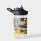 母パーソナライズされたの日の写真カスタムコラージュ ウォーターボトル (右面)