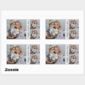 母パーソナライズされたの日の写真コラージュのシール 長方形シール (シート)