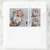 母パーソナライズされたの日の写真コラージュのシール 長方形シール (バッグ)