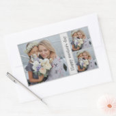 母パーソナライズされたの日の写真コラージュのシール 長方形シール (封筒)