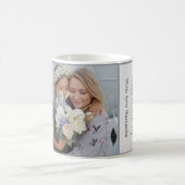 母パーソナライズされたの日の写真コラージュマグ コーヒーマグカップ (中央)