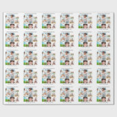 母パーソナライズされたの日の写真ラッピング紙 ラッピングペーパー (フラット)