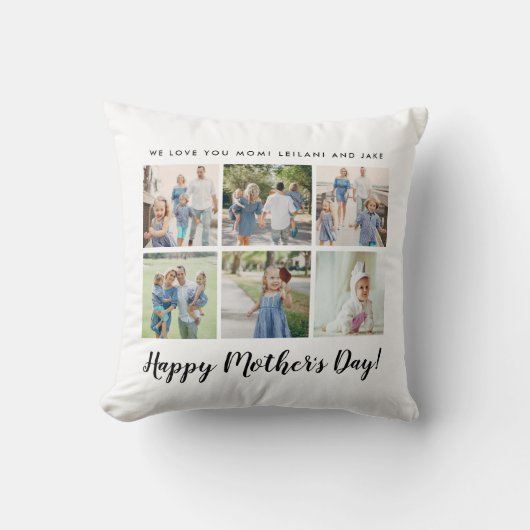 母パーソナライズされたの日の写真 クッション (正面)