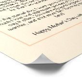 母パーソナライズされたの日の手紙 ポスター (角)