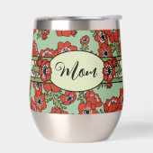 母パーソナライズされたの日の熱ワインタンブラー (左面)