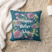 母パーソナライズされたの日の花 クッション (ブランケット)